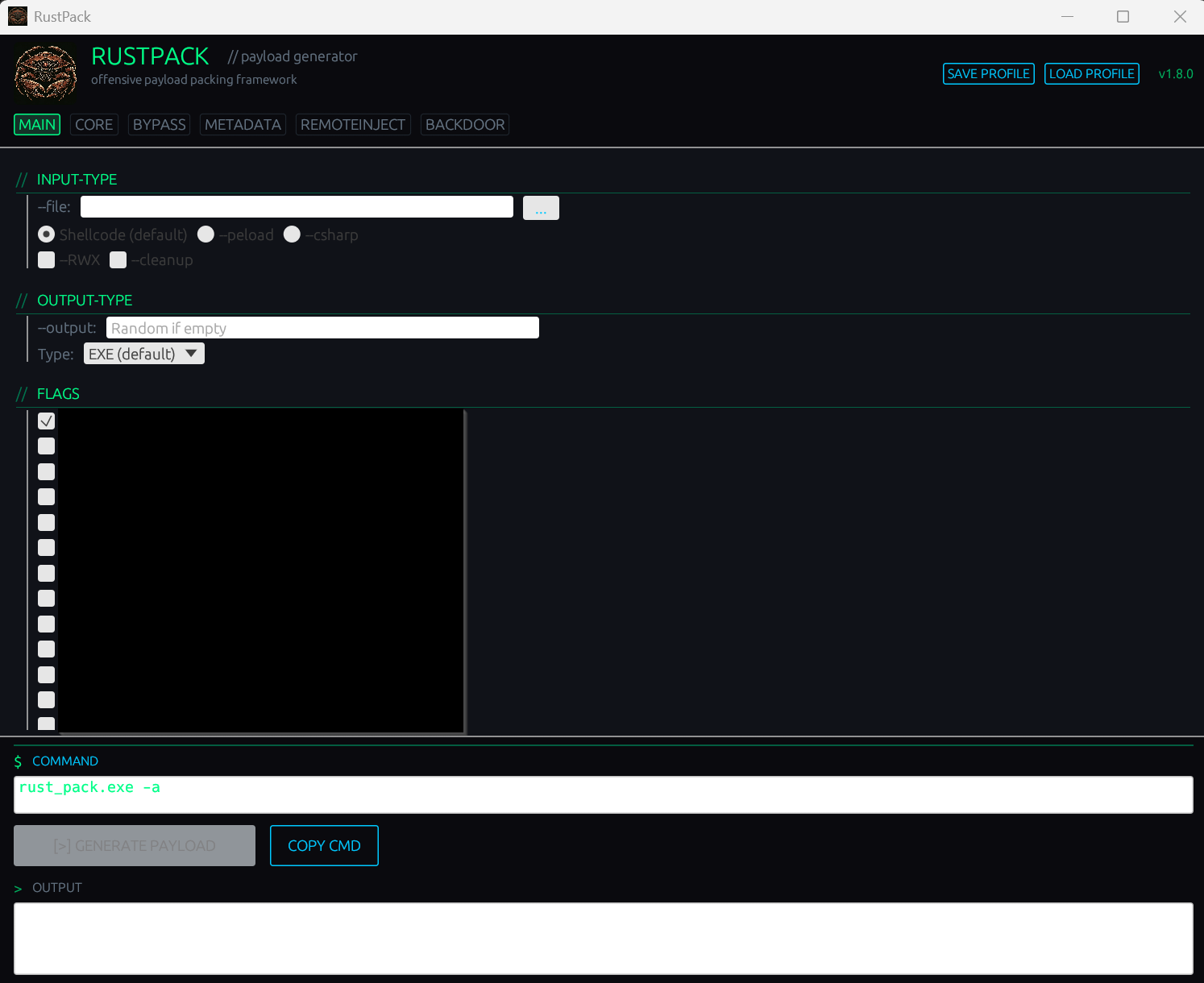 RustPack GUI